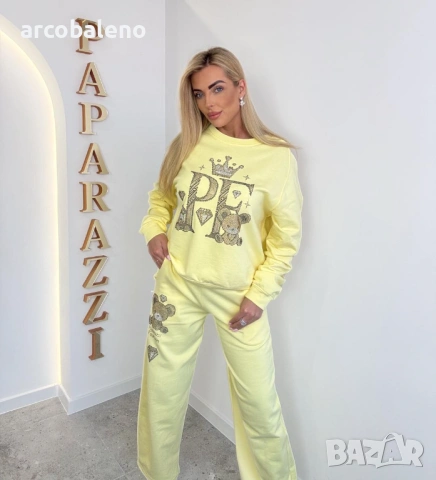 Дамски памучен комплект от две части PF Teddy Glam, 2цвята , снимка 6 - Комплекти - 53623502