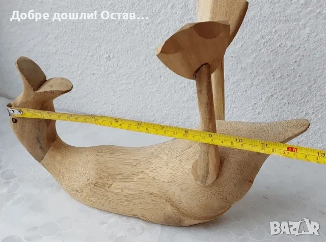 Патка патки фигура птица стари дървени, снимка 5 - Декорация за дома - 34514065