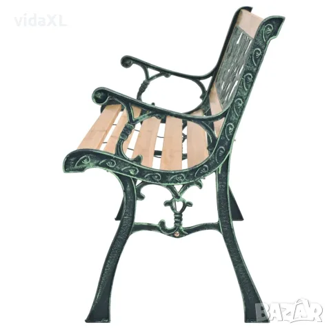 vidaXL Градинска пейка, 122 cм, дърво, снимка 2 - Градински мебели, декорация  - 56147520
