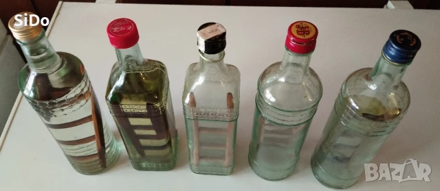 5 стъклени бутилки 0.7л със дървена стълба в тях ми, снимка 7 - Други стоки за дома - 50689266
