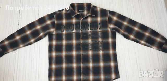 DSQUARED2 Made in Italy / Cotton Oversize Mens Size 52 - L НОВО!  ОРИГИНАЛ! Мъжка Риза!