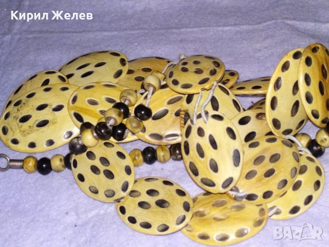 РЕДКИ ТРАДИЦИОННИ РЪЧНА МАЙСТОРСКА ЕТНО ИЗРАБОТКА БЕРБЕРСКИ ГРИВНА и ОГЪРЛИЦА от РОГ и МЕТАЛ 38723, снимка 10 - Бижутерийни комплекти - 41752718