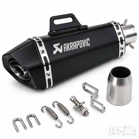 Черно неръждаемо мото гърне 345 mm с DB Killer