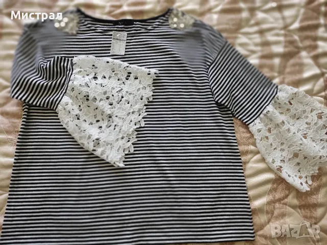 Уникална блуза за едра дама, снимка 2 - Блузи с дълъг ръкав и пуловери - 48122743