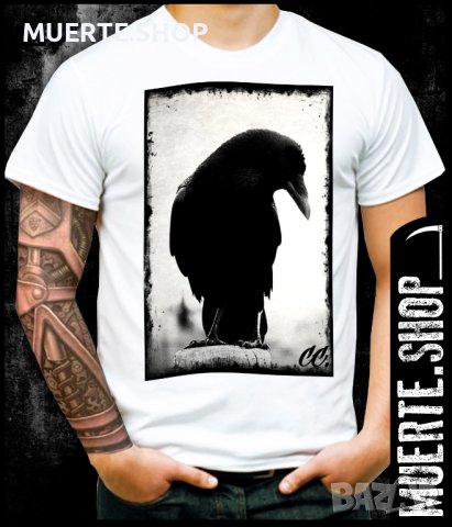Тениска с щампа BLACK CROW