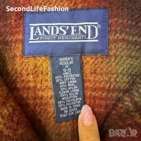 Lands’ End дамско зимно яке размер М, снимка 2 - Якета - 52518393