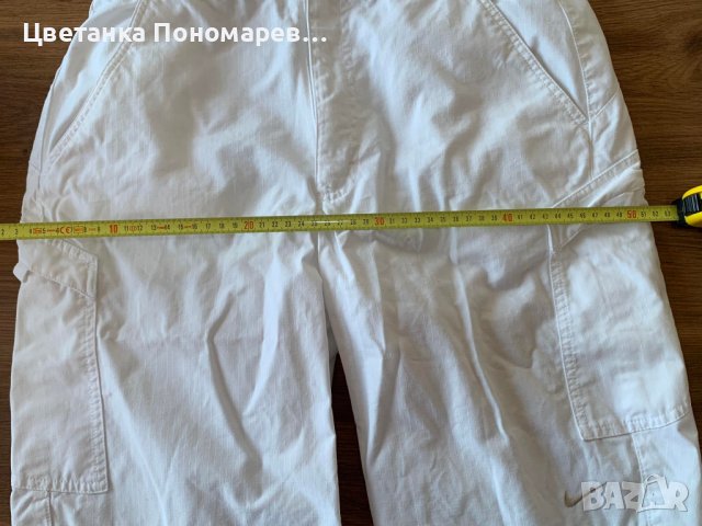 Найк / Nike бели панталони 7/8 , снимка 3 - Спортни дрехи, екипи - 42702167