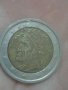 2 евро 2002г, Италия,Данте, грешка, дефект,RRR, снимка 1