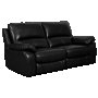 Кожен диван - тройка с електрически релакс механизъм LUCE LUX - черен 30, снимка 1 - Дивани и мека мебел - 38788139