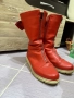 Червени дамски ботуши с панделки - 38ми номер, снимка 6