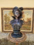 Топ уникална антикварна френска бронзова фигура статуетка скулптура , снимка 1