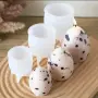 3D яйце 6 см силиконов молд форма фондан шоколад гипс смола свещ декор, снимка 1