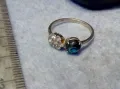 ПРЕКРАСЕН ФИН СКЪПОЦЕНЕН СРЕБЪРЕН ПРЪСТЕН СРЕБРО 925 с КРАЛСКИ СЕДЕФ и ЦИРКОНИ ЮВЕЛИРНА РАБОТА 48239, снимка 2