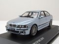 BMW M5 E39 2003 - мащаб 1:43 на Solido моделът е нов в PVC дисплей-кейс, снимка 1