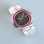 Мъжки часовник Patek Philippe Nautilus Ruby Bezel с автоматичен механизъм, снимка 2