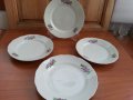 Стар български порцелан чинии плитки, снимка 2