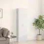 vidaXL Гардероб Бяло 55 x 25 x 189 см Инженерна дървесина, снимка 4