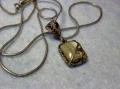 РЕТРО АРТ СРЕБЪРЕН ПЕНДАНТ СРЕБРО 800 с БЯЛО КОТЕШКО ОКО и СРЕБЪРНА 925 ВЕРИЖКА с БЯЛА ПОЗЛАТА 49761, снимка 8