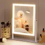 FENCHILIN LED козметично огледало Vanity Mirror с осветление, димер и 10x увеличение 25x30, снимка 1