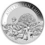 сребърна монета  1 oz оз ЕМУ EMU инвестиционно сребро