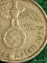 Сребърна монета 2 райхсмарки 1938г. Германия Трети Райх с Свастика за КОЛЕКЦИОНЕРИ 39293, снимка 4