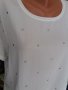 Бяла блуза с кабсички  - размер ХЛ-2ХЛ , снимка 2