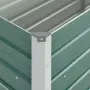 vidaXL Градинска висока леха поцинкована стомана 100x40x77 см зелена, снимка 7