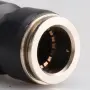 Черна права бърза връзка 12 mm, снимка 4