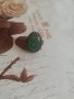 Стар пръстен със зелен камък , снимка 1 - Антикварни и старинни предмети - 35976272