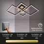 LED Плафон BRILONER Leuchten 48W – Димируема Светлина, 4,000 lm, 3,000 K, Черно-Дървесен Дизайн!, снимка 5