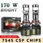 170W Високосилови N9 H7 лед крушки с  Лупи Лупи H7 led , снимка 1