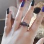 Дамски пръстен с черно злато, снимка 1 - Пръстени - 41305285