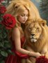  Златна роза и Кралски лъв  - диамантен гоблен, снимка 6