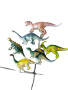 Детски комплект 6 бр. пластмасови динозаври