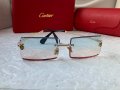 Cartier висок клас прозрачни слънчеви очила Мъжки Дамски слънчеви, снимка 2