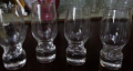 стъклени кристални чаши 