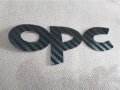 Карбонов самозалепващ стикер лепенка с надпис ОПЦ OPC за кола автомобил ван, снимка 3