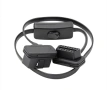 Techstar® Auto Cable Extension, OBD2, 60 cm, с бутон ON/OFF, снимка 2