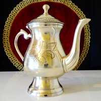 Английска кана,чайник,цветя. , снимка 3 - Антикварни и старинни предмети - 35816977
