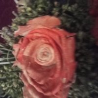 Ръчно плетена кошничка с цветя, снимка 6 - Декорация за дома - 41786653