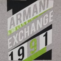 Armani Exchange оригинална тениска S Армани памучна фланелка, снимка 4 - Тениски - 33879080