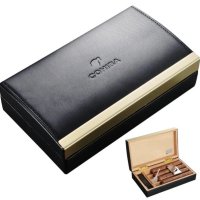 Cohiba  кутия за пури кедров преносим хумидор с кожено покритие кохиба, снимка 1 - Други - 42114287