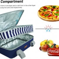 Нова изолирана хладилна чанта за обяд пикник храна къмпинг пътуване, снимка 2 - Хладилни чанти - 39504417