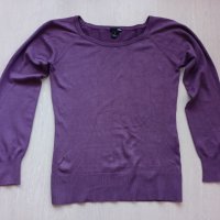 Лилава блузка H&M, L размер, снимка 1 - Блузи с дълъг ръкав и пуловери - 35743958