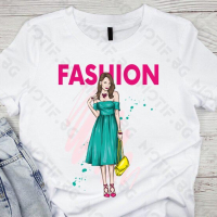 Дамска тениска Motif с щампа Fashion Girl / жена / лято , снимка 1 - Тениски - 44825781
