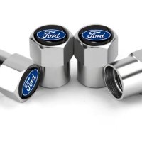 Нови метални капачки за винтили за Форд Ford и други автомобили НАЛИЧНО, снимка 1 - Аксесоари и консумативи - 44242876