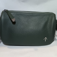 Дамска чанта през рамо - зелена, черна, кафяваа, снимка 1 - Чанти - 44569614