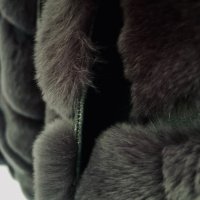 Луксозно палто-елек от чинчила, снимка 6 - Палта, манта - 36024737