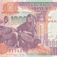 1000 шилинга 1996, Сомалия, снимка 1 - Нумизматика и бонистика - 35770656