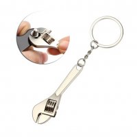 Метален хромиран ключодържател "френски ключ", снимка 1 - Аксесоари и консумативи - 39350330